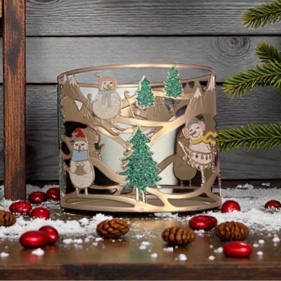 Winter Themed Candle Holder - Picture 1 of 3
